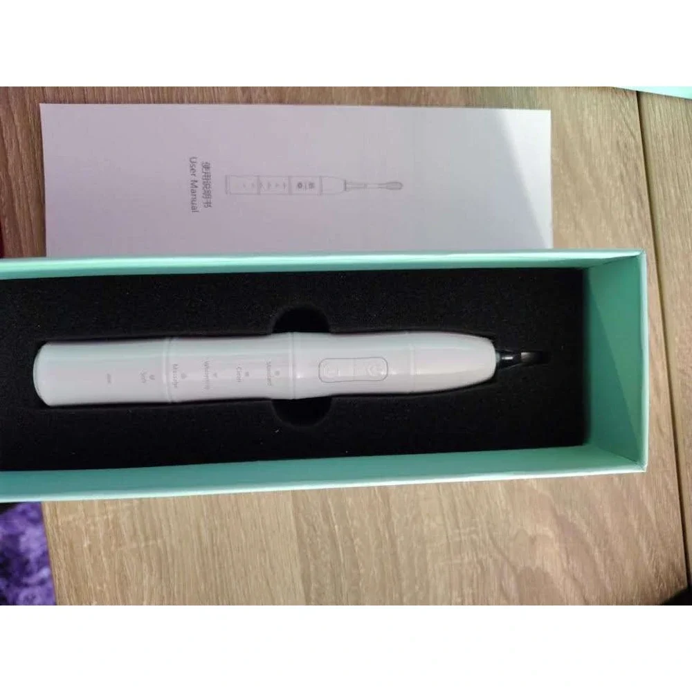 Sonic Electric Toothbrush White‎ Multiple Modes Charging Base USB Cable